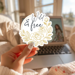 Wild & Free Stickers | Inspirational mini decal pack, made with clear, crisp lettering, perfect for journals, planners, laptops, notebooks, phone cases and creative projects, bringing subtle motivation to creative spaces. - Image 2