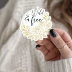 Wild & Free Stickers | Inspirational mini decal pack, made with clear, crisp lettering, perfect for journals, planners, laptops, notebooks, phone cases and creative projects, bringing subtle motivation to creative spaces. - Image 3