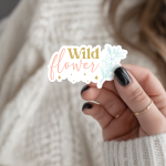 Wild Flower Stickers | Inspirational sticker pack, designed with a clean matte look, ideal for planners, journals, notebooks, laptops, phone cases and scrapbooks, making a thoughtful small gift for loved ones. - Image 3