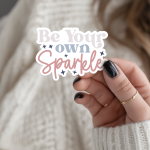 Be Your Own Sparkle Stickers | Inspirational quote sticker set, printed with a neat and refined appearance, perfect for journals, planners, laptops, notebooks, phone cases and creative projects, offering quiet inspiration throughout the day. - Image 3