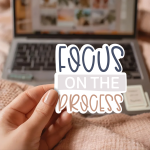 Focus On The Process Stickers | Kindness sticker set, finished with smooth detailed printing, ideal for planners, journals, notebooks, laptops, phone cases and scrapbooks, bringing subtle motivation to creative spaces. - Image 2
