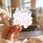 I Am My Own Muse Stickers | Faith mini decal pack, finished with smooth detailed printing, great for journals, planners, laptops, phone cases, notebooks and craft pages, supporting personal reflection through simple visuals.