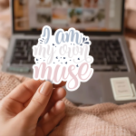 I Am My Own Muse Stickers | Faith mini decal pack, finished with smooth detailed printing, great for journals, planners, laptops, phone cases, notebooks and craft pages, supporting personal reflection through simple visuals. - Image 2