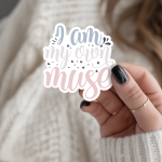 I Am My Own Muse Stickers | Faith mini decal pack, finished with smooth detailed printing, great for journals, planners, laptops, phone cases, notebooks and craft pages, supporting personal reflection through simple visuals. - Image 3