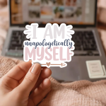 I Am Unapologetically Myself Stickers | Kindness mini decal pack, designed with a clean matte look, suitable for notebooks, planners, journals, laptops, phone cases and scrapbooks, offering quiet inspiration throughout the day. - Image 2