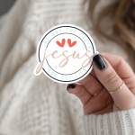 Jesus The Way The Truth And The Life Stickers | Gratitude sticker collection, finished with smooth detailed printing, ideal for planners, journals, notebooks, laptops, phone cases and scrapbooks, making a thoughtful small gift for loved ones. - Image 3