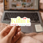 Killin It Every Damn Day Stickers | Kindness sticker collection, crafted with attention to detail, great for journals, planners, laptops, phone cases, notebooks and craft pages, making a thoughtful small gift for loved ones. - Image 2