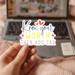 Know Your Worth Then Add Tax Stickers | Inspirational sticker set, crafted with attention to detail, ideal for planners, journals, notebooks, laptops, phone cases and scrapbooks, making a thoughtful small gift for loved ones. - Image 3