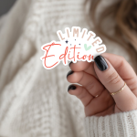 Limited Edition Stickers | Motivational mini decal pack, made with clear, crisp lettering, perfect for journals, planners, laptops, notebooks, phone cases and creative projects, offering quiet inspiration throughout the day. - Image 3