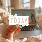 Make Today Great Stickers | Kindness sticker set, printed with a neat and refined appearance, ideal for planners, journals, notebooks, laptops, phone cases and scrapbooks, offering quiet inspiration throughout the day.