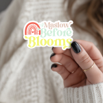 Maslow Before Blooms Stickers | Gratitude sticker collection, finished with smooth detailed printing, perfect for journals, planners, laptops, notebooks, phone cases and creative projects, making a thoughtful small gift for loved ones. - Image 3