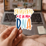 Bravery Is In My Dna Stickers | Inspirational sticker set, crafted with attention to detail, ideal for planners, journals, notebooks, laptops, phone cases and scrapbooks, making a thoughtful small gift for loved ones. - Image 2