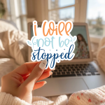 I Will Not Be Stopped Stickers | Motivational sticker collection, designed with a clean matte look, ideal for planners, journals, notebooks, laptops, phone cases and scrapbooks, bringing subtle motivation to creative spaces. - Image 2