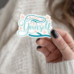Love Yourself Stickers | Gratitude sticker collection, designed with a clean matte look, suitable for notebooks, planners, journals, laptops, phone cases and scrapbooks, making a thoughtful small gift for loved ones.