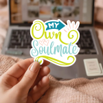 My Own Soulmate Stickers | Faith mini decal pack, made with clear, crisp lettering, great for journals, planners, laptops, phone cases, notebooks and craft pages, supporting personal reflection through simple visuals. - Image 2