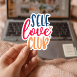 Self Love Club Stickers | Faith sticker collection, printed with a neat and refined appearance, great for journals, planners, laptops, phone cases, notebooks and craft pages, making a thoughtful small gift for loved ones. - Image 2