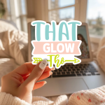 That Glow Tho Stickers | Inspirational sticker collection, finished with smooth detailed printing, suitable for notebooks, planners, journals, laptops, phone cases and scrapbooks, bringing subtle motivation to creative spaces. - Image 3
