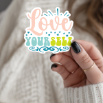 Love Yourself Stickers | Kindness sticker set, crafted with attention to detail, great for journals, planners, laptops, phone cases, notebooks and craft pages, bringing subtle motivation to creative spaces. - Image 3