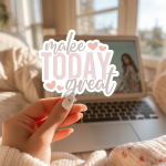 Make Today Great Stickers | Motivational sticker pack, crafted with attention to detail, perfect for journals, planners, laptops, notebooks, phone cases and creative projects, bringing subtle motivation to creative spaces. - Image 2