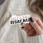 Self Care Every Day Stickers | Faith sticker set, crafted with attention to detail, ideal for planners, journals, notebooks, laptops, phone cases and scrapbooks, adding gentle encouragement to daily routines.