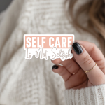 Self Care Is Not Selfish Stickers | Motivational quote sticker set, printed with a neat and refined appearance, great for journals, planners, laptops, phone cases, notebooks and craft pages, offering quiet inspiration throughout the day. - Image 2