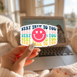 Stay True To You Stickers | Inspirational mini decal pack, designed with a clean matte look, great for journals, planners, laptops, phone cases, notebooks and craft pages, adding gentle encouragement to daily routines. - Image 2