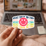 Stay True To You Stickers | Inspirational mini decal pack, designed with a clean matte look, great for journals, planners, laptops, phone cases, notebooks and craft pages, adding gentle encouragement to daily routines. - Image 3