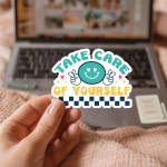 Take Care Of Yourself Stickers | Gratitude sticker pack, printed with a neat and refined appearance, perfect for journals, planners, laptops, notebooks, phone cases and creative projects, offering quiet inspiration throughout the day. - Image 3