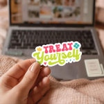 Treat Yourself Stickers | Faith sticker pack, designed with a clean matte look, great for journals, planners, laptops, phone cases, notebooks and craft pages, making a thoughtful small gift for loved ones. - Image 3