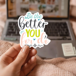 Be The Better You For Do Stickers | Inspirational mini decal pack, crafted with attention to detail, great for journals, planners, laptops, phone cases, notebooks and craft pages, bringing subtle motivation to creative spaces. - Image 3