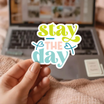 Stay The Day Stickers | Kindness sticker set, crafted with attention to detail, perfect for journals, planners, laptops, notebooks, phone cases and creative projects, bringing subtle motivation to creative spaces. - Image 2