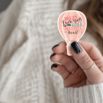 Begin Each Day With A Grateful Heart Stickers | Kindness mini decal pack, finished with smooth detailed printing, perfect for journals, planners, laptops, notebooks, phone cases and creative projects, offering quiet inspiration throughout the day.