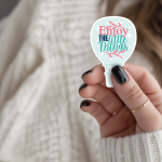 Enjoy The Little Things Stickers | Kindness sticker pack, designed with a clean matte look, ideal for planners, journals, notebooks, laptops, phone cases and scrapbooks, bringing subtle motivation to creative spaces.