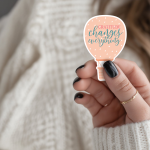 Gratitude Changes Everything Stickers | Kindness sticker pack, printed with a neat and refined appearance, ideal for planners, journals, notebooks, laptops, phone cases and scrapbooks, making a thoughtful small gift for loved ones.