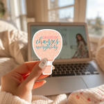 Gratitude Changes Everything Stickers | Kindness sticker pack, printed with a neat and refined appearance, ideal for planners, journals, notebooks, laptops, phone cases and scrapbooks, making a thoughtful small gift for loved ones. - Image 2