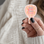 Inhale Grace Exhale Gratitude Stickers | Inspirational sticker pack, designed with a clean matte look, ideal for planners, journals, notebooks, laptops, phone cases and scrapbooks, supporting personal reflection through simple visuals.