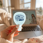 Harvest Your Blessings Stickers | Inspirational sticker pack, finished with smooth detailed printing, perfect for journals, planners, laptops, notebooks, phone cases and creative projects, offering quiet inspiration throughout the day. - Image 2