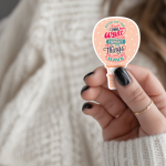 Never Let The Things You Want Make You Forget The Things You Have Stickers | Motivational mini decal pack, finished with smooth detailed printing, great for journals, planners, laptops, phone cases, notebooks and craft pages, making a thoughtful small gift for loved ones.