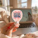 Gratitude Changes Everything Stickers | Kindness sticker collection, designed with a clean matte look, great for journals, planners, laptops, phone cases, notebooks and craft pages, making a thoughtful small gift for loved ones. - Image 2