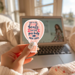 Gratitude Heals Your Mind Your Body And Your Spirit Stickers | Inspirational quote sticker set, crafted with attention to detail, great for journals, planners, laptops, phone cases, notebooks and craft pages, offering quiet inspiration throughout the day. - Image 2