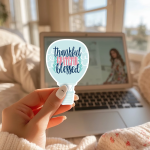 Thankful Grateful Blessed Stickers | Kindness mini decal pack, crafted with attention to detail, great for journals, planners, laptops, phone cases, notebooks and craft pages, adding gentle encouragement to daily routines. - Image 3
