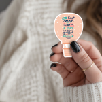 The Best Way To Start And End A Day Is With A Grateful Heart Stickers | Inspirational quote sticker set, designed with a clean matte look, great for journals, planners, laptops, phone cases, notebooks and craft pages, offering quiet inspiration throughout the day.
