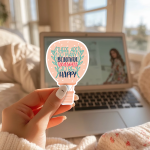 There Are So Many Beautiful Reasons To Be Happy Stickers | Kindness sticker set, finished with smooth detailed printing, suitable for notebooks, planners, journals, laptops, phone cases and scrapbooks, bringing subtle motivation to creative spaces. - Image 3