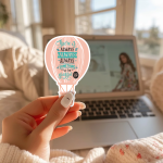 There Is Always Always Always Something To Be Grateful For Stickers | Gratitude sticker pack, finished with smooth detailed printing, suitable for notebooks, planners, journals, laptops, phone cases and scrapbooks, making a thoughtful small gift for loved ones. - Image 2