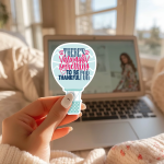 There'S Always Something To Be Thankful For Stickers | Faith sticker set, made with clear, crisp lettering, perfect for journals, planners, laptops, notebooks, phone cases and creative projects, offering quiet inspiration throughout the day. - Image 3