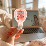 A Grateful Heart Is A Magnet For Miracles Stickers | Faith mini decal pack, crafted with attention to detail, perfect for journals, planners, laptops, notebooks, phone cases and creative projects, offering quiet inspiration throughout the day. - Image 2