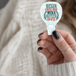 Begin Each Day With A Grateful Heart Stickers | Gratitude mini decal pack, designed with a clean matte look, perfect for journals, planners, laptops, notebooks, phone cases and creative projects, offering quiet inspiration throughout the day.