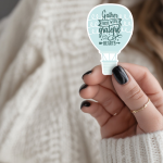 Gather Here With Grateful Hearts Stickers | Motivational sticker set, designed with a clean matte look, ideal for planners, journals, notebooks, laptops, phone cases and scrapbooks, supporting personal reflection through simple visuals.