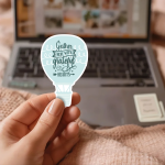 Gather Here With Grateful Hearts Stickers | Motivational sticker set, designed with a clean matte look, ideal for planners, journals, notebooks, laptops, phone cases and scrapbooks, supporting personal reflection through simple visuals. - Image 2