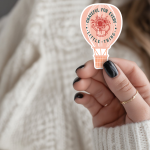 Grateful For Every Little Thing Stickers | Motivational sticker pack, finished with smooth detailed printing, suitable for notebooks, planners, journals, laptops, phone cases and scrapbooks, adding gentle encouragement to daily routines.